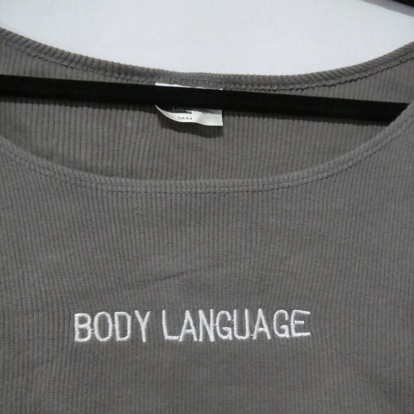 BODY LANGUAGE | medium | Body Language Cropped Top | Made In Canada 🟥🍁🟥 - Picture 6 of 16
